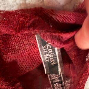 Victoria's Secret Deep Red Lace Intimate